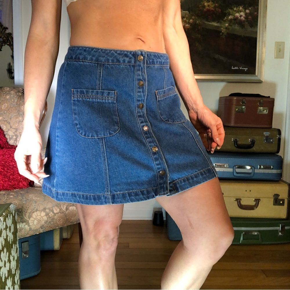 Forever 21 denim jean skirt